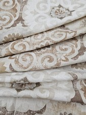 Waverly Captivated Birch Fabric Neutral Linen Rayon Floral Drapery Upholstery picture