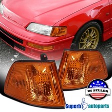 Fits 1990-1991 Honda Civic 2 Door  3 Door Corner Lamps Signal Lights picture