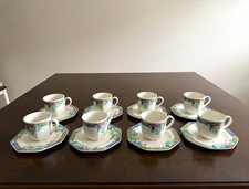 Villeroy & Boch Pasadena Porcelain Octagonal Cup & Saucer Set - Set of 8 picture