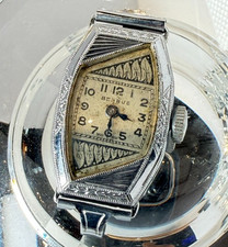 Rare Vintage 1920s BENRUS Leaf Ladies Wind Mechanical Watch FOR PARTS / REPAIR picture