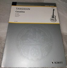 Cavatina (1951): Guitar Solo by Alexandre Tansman (English) Paperback Book picture