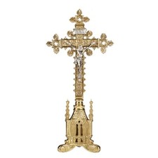 Altar Crucifix, San Pietro Series Altar Crucifix, 17.5'' High Sudbury Brass picture