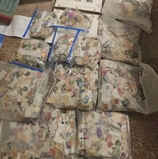 Joystamp: World Wide 2.5 Oz Stamps. Aprox 1000ps Hoard Collection UNSORTED  picture