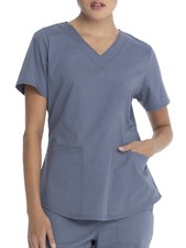Scrubstar Women's Versatile Stretch V-Neck Scrub Top Small Light Gray picture