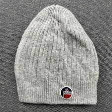 FUSALP Beanie Hat One Size Wool Cashmere Gray Knit picture
