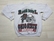 Vintage 90s Ohio State Buckeyes Crewneck Sweatshirt Youth (L) Rose Bowl 1997 picture