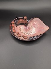 Vintage Tilso Japan Siamese Cat Kittens Ashtray Pink Brown MCM Ceramic 1950s picture