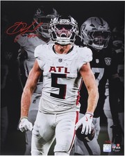 Drake London Atlanta Falcons Signed 16x20 Unleashed Spotlight Photo - LE of 25 picture