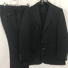 Vintage Tregos Westwear Mens Western Suit 2 Piece Gray Arrow Points Made in USA picture