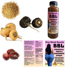 ONE WEEK RESULTS BBL POWERFUL MACA & FENUGREEK SYRUP 100% NATURAL 12oz picture