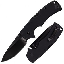 Cold Steel Tactical Black American Lawman Plain Edge S35VN Folding Knife 58B picture