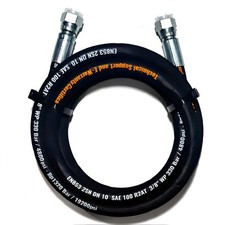 3/8” Hydraulic Hose Assembly - #6 JIC Female Swivel Fittings (9/16-18) 4800PSI picture