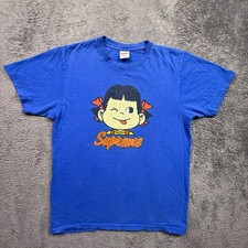 Supreme Peko Candy Girl Tee Shirt Blue Medium SS15 2015 Crewneck USA Made picture