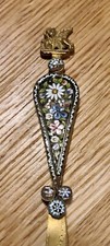 Late 19th / 20th Century Italian Millefiori Glass Micro Mosaic Paper Knife picture