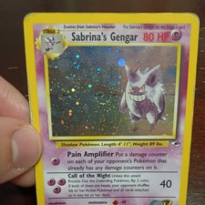 Sabrina's Gengar 14/132 Gym Heroes  Holo Foil SWIRL IN MIDDLE (Damaged)  picture