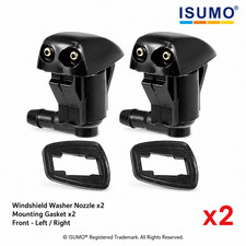 2  x Windshield Washer Nozzle Front Dual Holes Fits Honda CRX 1988-1991 picture