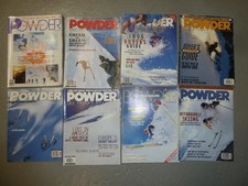 8- VINTAGE  Powder Ski Magazines 1986- 1999  & buyers guide picture