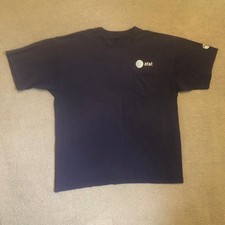 Vtg AT&T Pocket T-Shirt Mens XL Navy Blue CWA Union Logo 100% Cotton Tech Tee picture