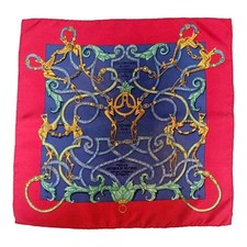 Hermes Carre 40 Silk Scarf L'Instruction du Roy Red Navy Yellow picture