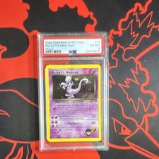 Pokémon TCG 2000 Gym Challenge Rocket's Mewtwo 14/132 Holo PSA 6 picture