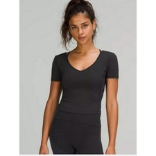 lululemon Align T-Shirt Tee Black 10 picture