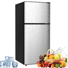 3.5 Cu.Ft Mini Fridge Freezer, 2 Door Small Refrigerator, picture