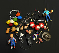 Loose NECA figures and accessories lot / Pennywise Terminator Chucky Minecraft picture