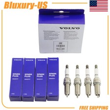 Genuine Volvo Spark Plug Set (4) 32290011 31673604 OE OEM picture