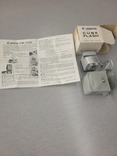 Vintage Canon Cube Flash Shoe Adapter w/ Box Case Manual Canonet QL17 FT QL picture