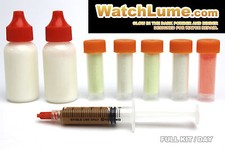GLOW IN THE DARK WATCH PASTE KIT Stronger than Luminova Lume Dial Restoration picture