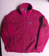 Vintage Patagonia Deep Pile Retro X Sherpa Full Zip Pink Fleece women's L picture