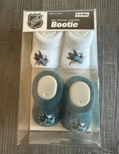 Vintage 3-6 Month 1990’s San Jose Sharks NHL Infant Booties picture