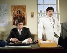 Mike Pratt and Kenneth Cope Randall and Hopkirk at desk in office 24x36 Poster picture