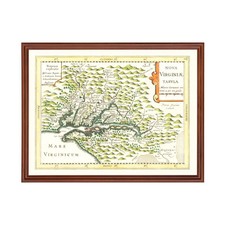 Old Map of Virginia 1630 - Vintage Virginia Art picture