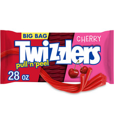 Twizzlers Pull 'N: Peel Cherry Flavored-Licorice Style_Chewy Candy-Big Bag 28 oz picture
