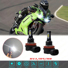FOR 2007-2012 KAWASAKI Ninja ZX-6R ZX600 2PC LED Headlight Bulbs Kit 6000K White picture
