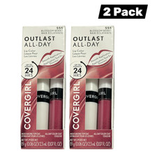 COVERGIRL Outlast All-Day Lip Color 555 Blossom Berry with Topcoat 2 Pack picture
