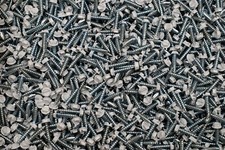 (750) White Painted Zip Screws 8 x 3/4 Self-Piercing Hex Washer Sheet Metal picture