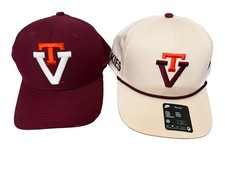 Virginia Tech Hokies Hats Caps Lot Retro Vintage picture