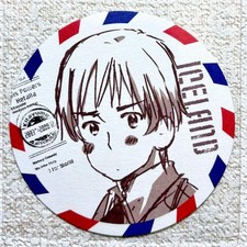 Hetalia Animate Bonus Marukaite Chikyu Coaster Iceland picture