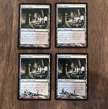MTG Watery Grave SIGNED R Ravnica: City of Guilds 286 (x4) Russian English picture