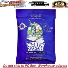 Light Grey Celtic Sea Salt 5 Pound Resealable Bag  Additive-Free, Delicious Sea picture