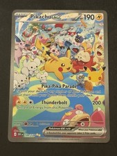 30th Anniversary Pikachu EX SIR 149/128 Perfect Condition picture