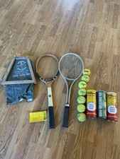 Vintage 1950s–1970s Tennis Collection – MacGregor, Wilson, Balls, Cans & Press picture