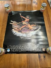 1984 Louisiana World Fair Poster New Orleans Signed Blaine Kern 20 X 24 picture