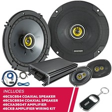 Kicker 46CSC654 Speaker w/ 46CSC6934 Speaker & 46CXA3604T Amp & 46CK8 Amp Kit picture