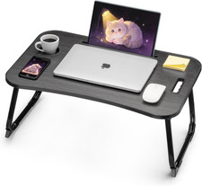 Ruxury Folding Lap Desk Bed Desk Laptop Table Tray, Breakfast Serving Tray, Port picture