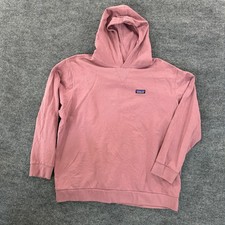 Patagonia Mens Regenerative Organic Cotton Hoodie 3XL Pink P-6 Logo Pullover picture