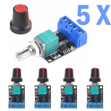 5PCS 5V-16V 10A Variable Voltage Regulator PWM DC Motor Speed Controller Switch picture