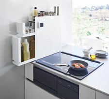 Yamazaki Home TOWER Two-Tier Sliding Drawer Seasoning Space Saving Rack - Steel picture
